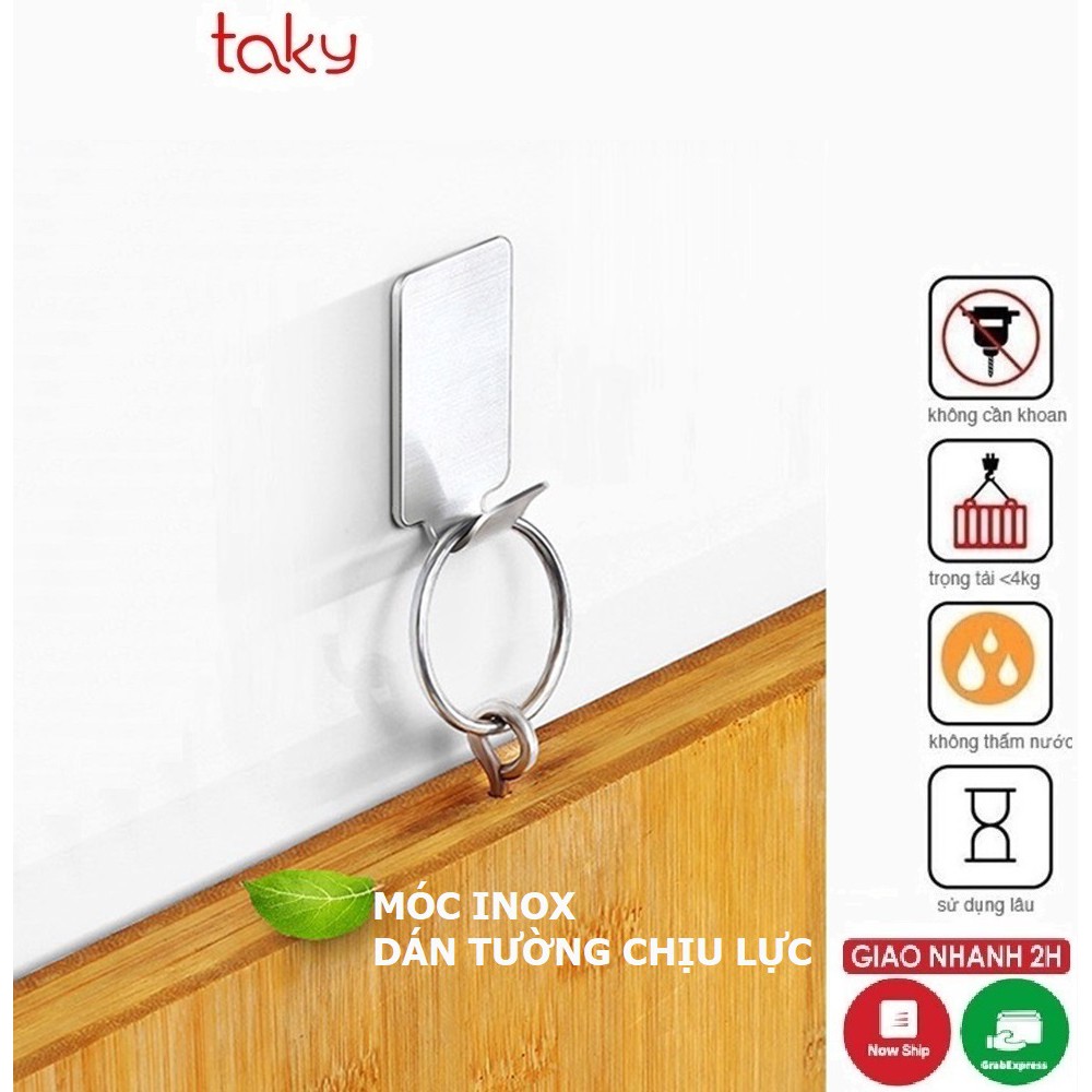 Móc Inox - Taky, Dán Tường Chắc Chắn, Treo Đồ Đa Năng, Tiện Dụng Khu Bếp Và Nhà Tắm 2002