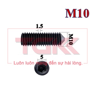 Vít trí đầu nhọn thép đen M10