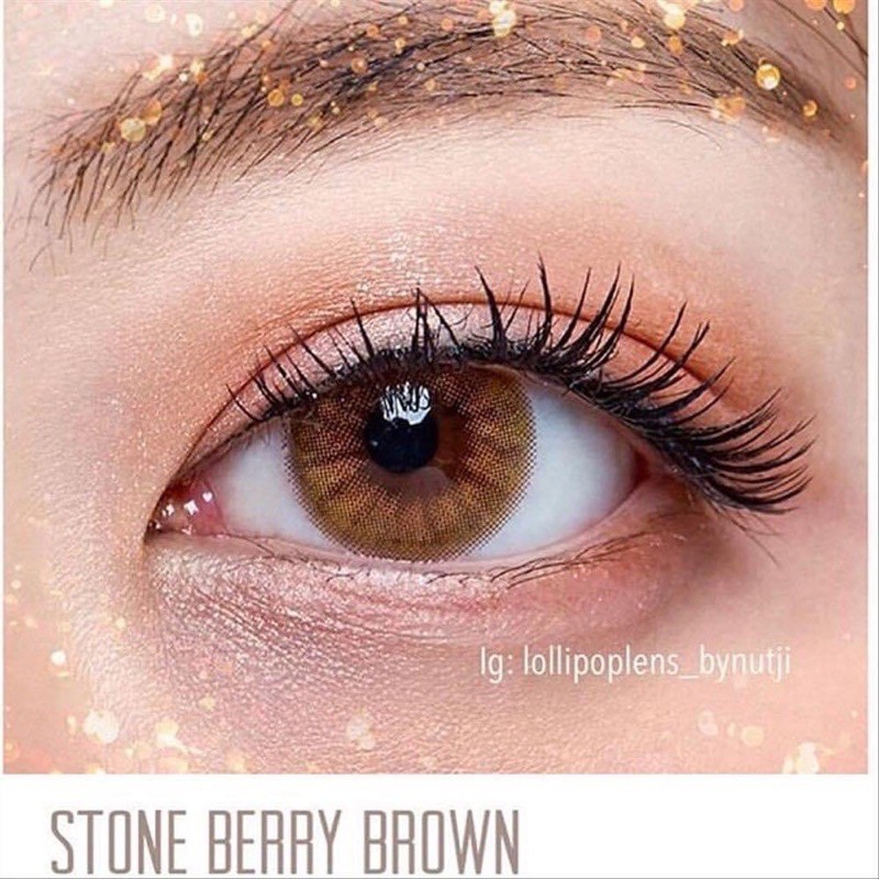 Lens nâu giãn vừa Stone Berry 0 độ