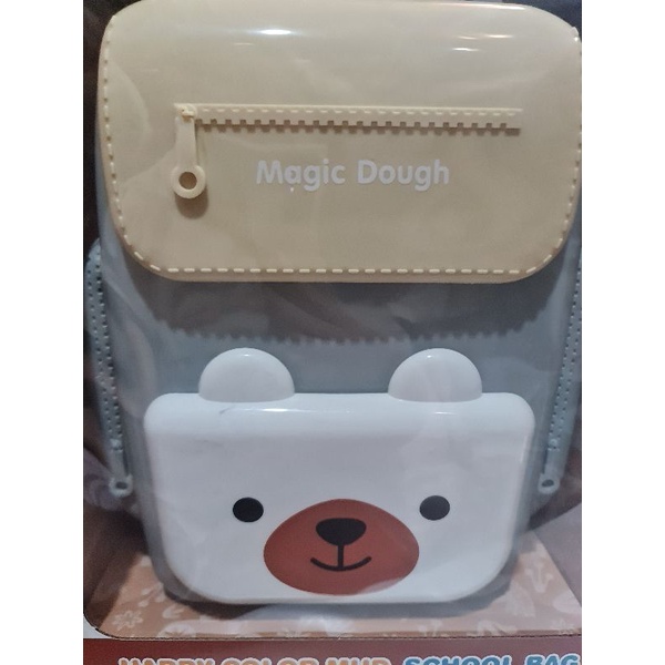 Balo bột nặn công viên khủng long đa năng cho bé, hộp 38.5cm, mã 8628 siêu ngầu.