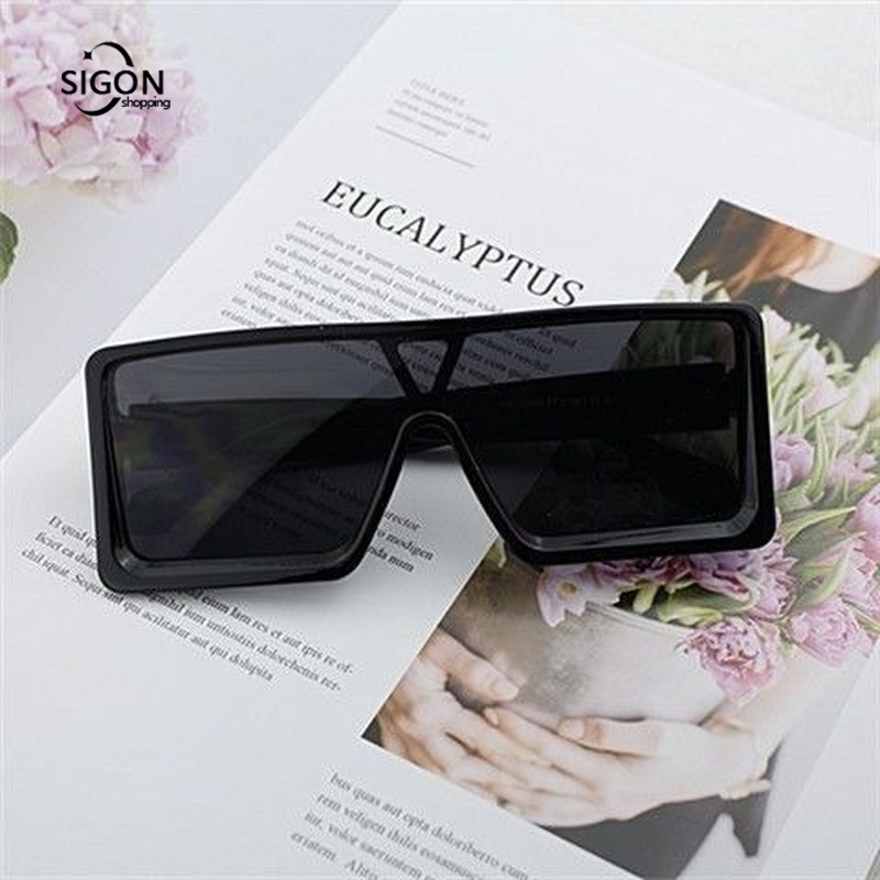 Kính Mát Gọng Vuông Phong Cách Retro Thời Trang Cho Nữ