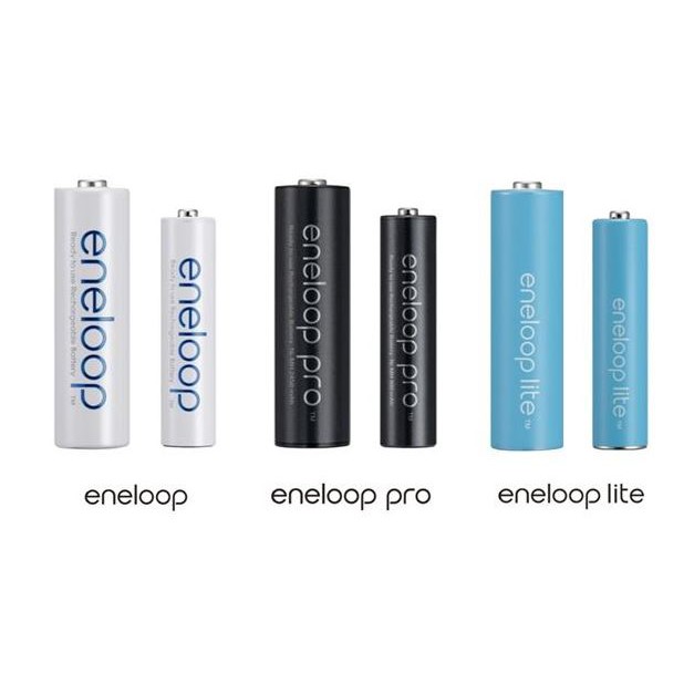 (01 viên) Pin sạc Panasonic - Eneloop Tiểu AA Pro (Phiên bản xuất khẩu - Màu đen) - 2500 mAh - 500 lần sạc - 1.2v - 1.5v