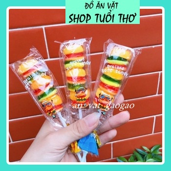 [ Siêu Hot ]Kẹo Dẻo BurgerFREESHIPCây Kẹo Chip chip Hình Hamburger