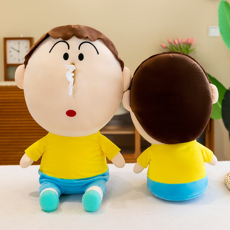 Hộp Đựng Khăn Giấy Nhồi Bông Hình Cậu Bé Bút Chì Shin-chan Hoạt Hình Sáng Tạo