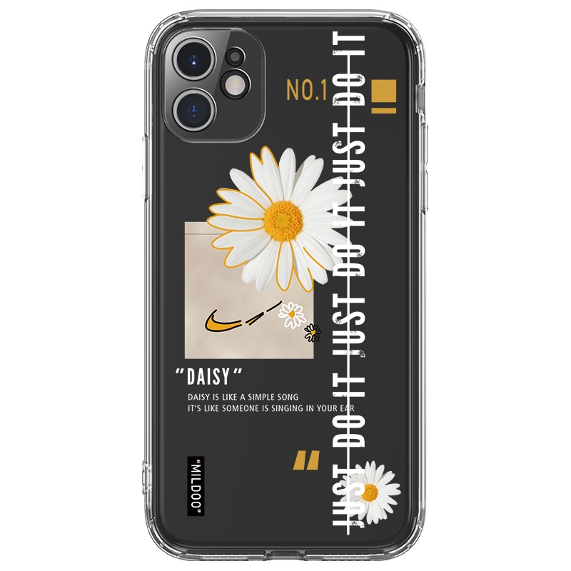 Ốp lưng JURSUE chống sốc viền vuông hình dễ thương đẹp cho iPhone 13 12 11 Pro Max SE 2020 X XR XS ip 8 7 6 6S Plus Y84