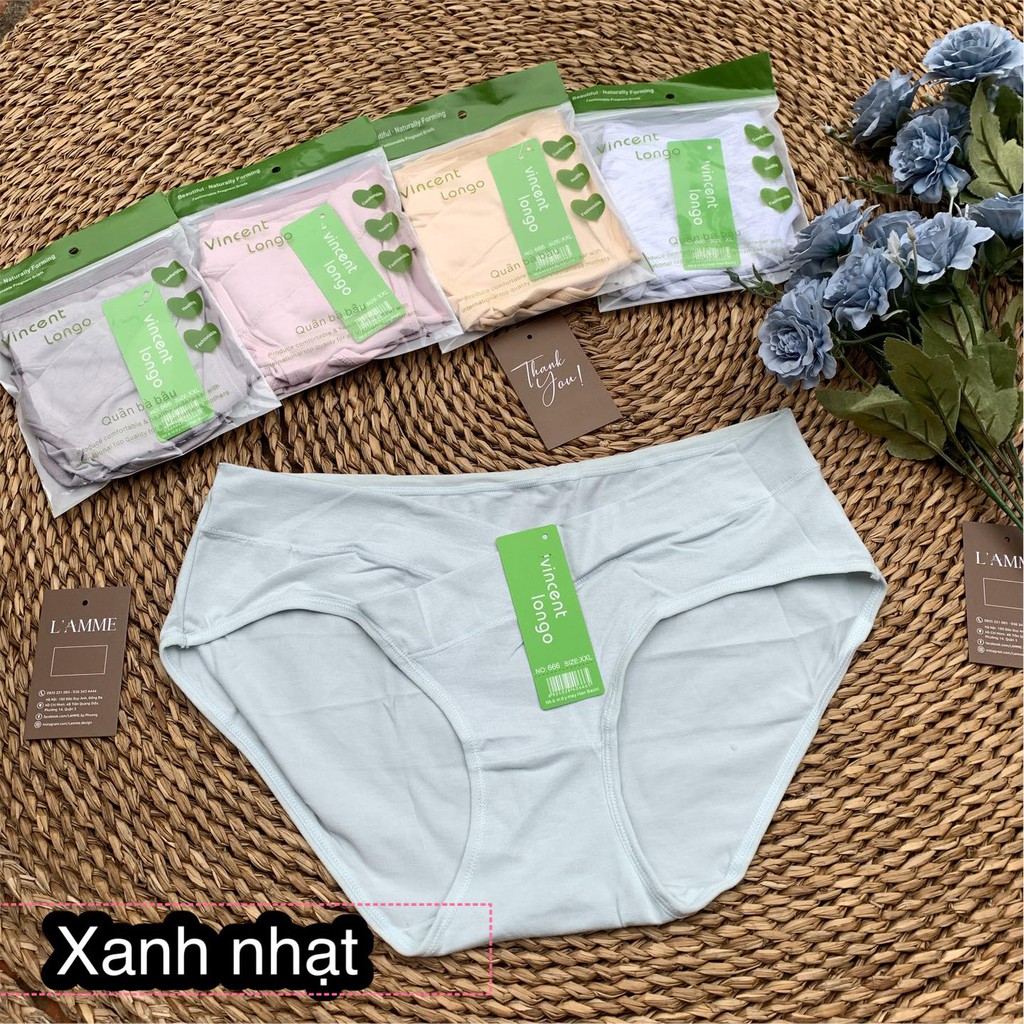 Bố Ken Quần lót bầu set cotton, 1 set 5 chiếc, mát nhẹ thoáng khí cho các mẹ bầu sản phẩm của LAMME