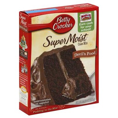 Bột làm bánh Super Moist Cake Mix hiệu Betty Crocker (Hộp 432gr) - USA