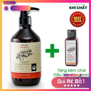 [Tặng chai dầu gội gừng hoặc xả size du lịch]Dầu gội Gừng Cocayhoala chứa chứa vụn gừng tươi trị rụng tóc hiệu quả 500ml
