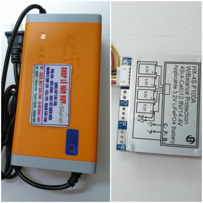 Mạch 4s pin sắt 3.2v 26650 &amp; 32650 loại tốt