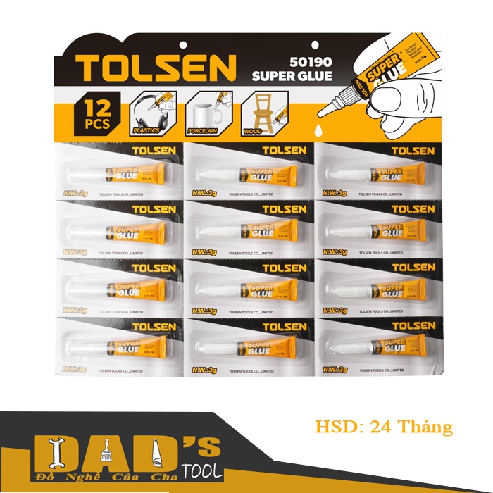 KEO DÁN ĐA NĂNG SIÊU DÍNH 3g - TOLSEN 50190