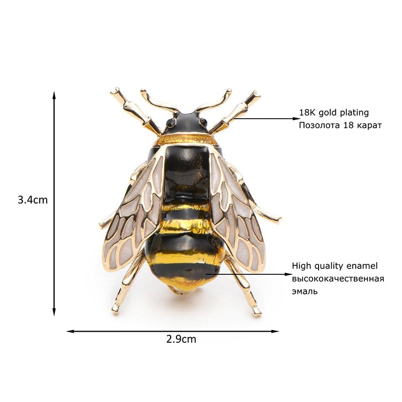 Huy hiệu cài áo hình chú ong thời trang