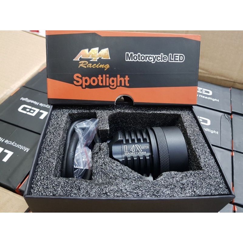 Đèn trợ sáng l4x sst20 MA Racing loại 1 thế hệ mới choá nhôm.hàng siêu đẹp sáng gom.bảo hành 6 tháng