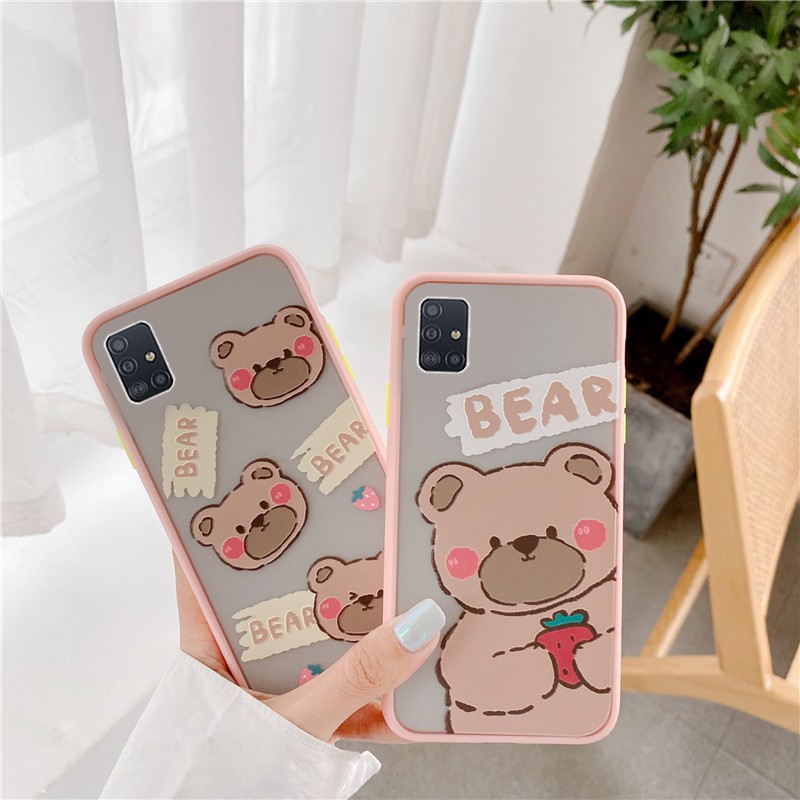 Ốp lưng iPhone 13/13 mini/7 Plus /8 Plus/7/8/6/6 plus/6s/6s plus/X/Xr/Xs Max/11/11 promax/12/12 promax nhám Bear