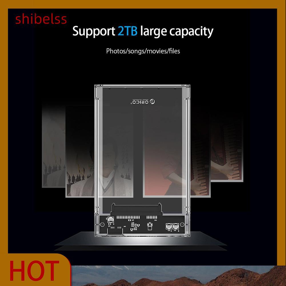 Hộp Đựng Ổ Cứng Ngoài Shibelss Orico 2.5in Sata Usb 3.0 Hdd Ốp | BigBuy360 - bigbuy360.vn