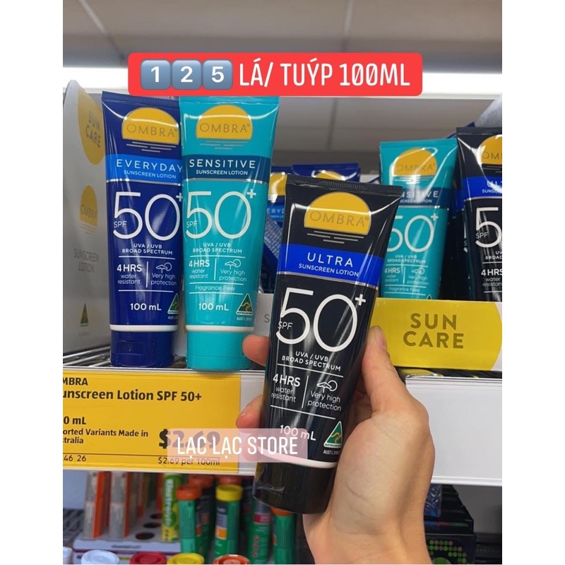 KEM SIÊU CHỐNG NẮNG CHUYÊN NGHIỆP OMBRA SPF50+