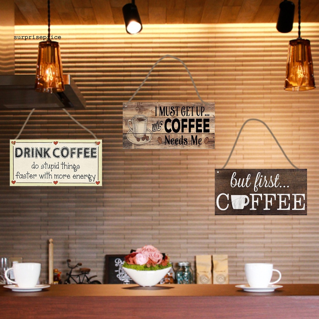 Bảng Gỗ Trang Trí Quán Cà Phê Cạnh Trơn