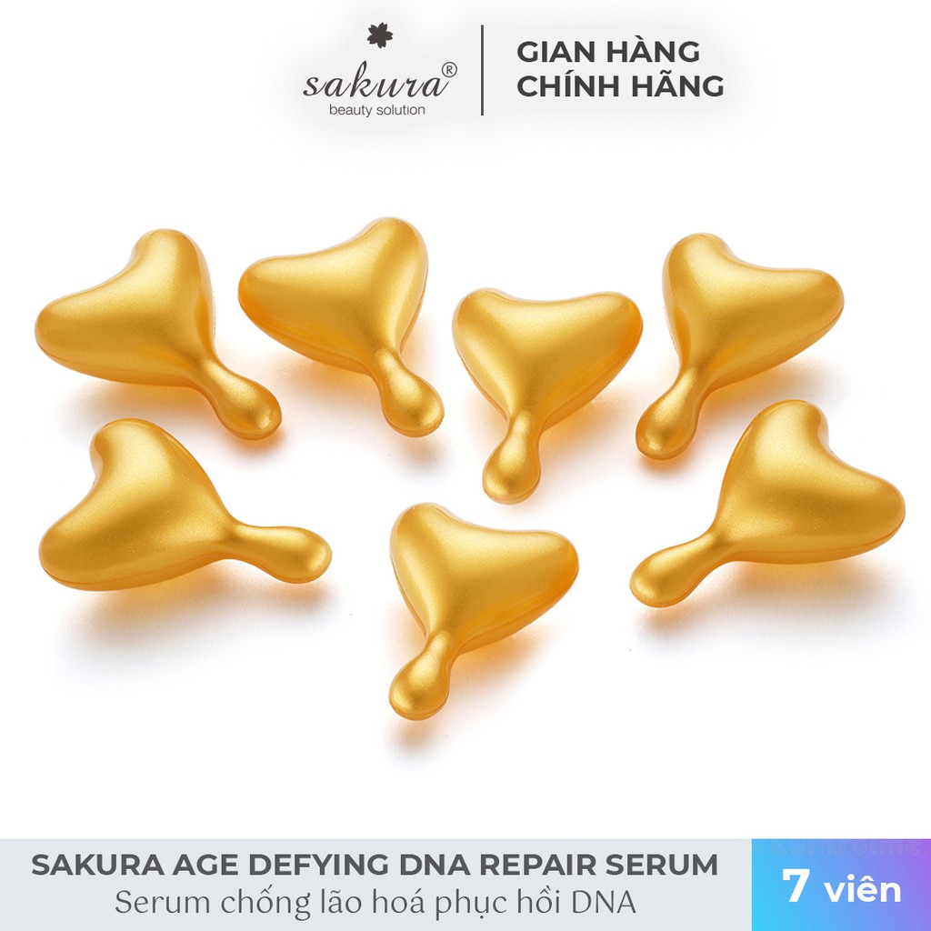 Serum dưỡng da chống lão hóa Sakura Age Defying DNA Repair Serum 7 viên