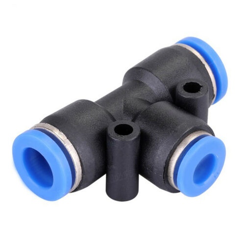 Đầu nối PE chia ba chữ T khí nén PE 4, PE 6, PE 8, PE 10, PE 12, PE 14, PE 16 thanh lý