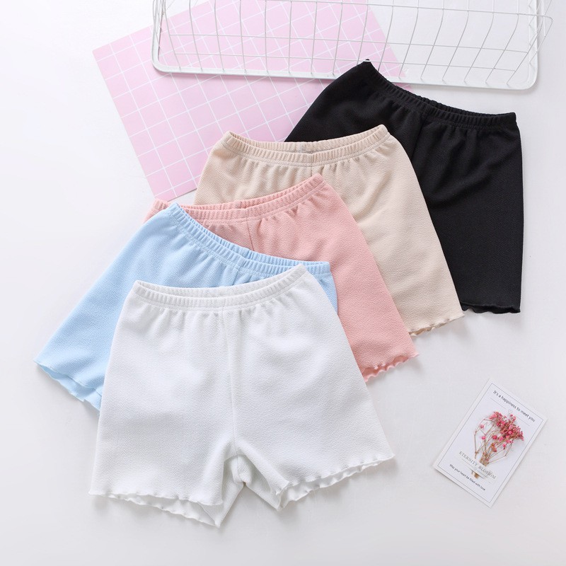 Quần Short Mặc Trong Váy Viền Cong Bằng Vải Cotton Dành Cho Nữ