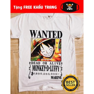 🔥Ảnh Thật🔥 áo phông Luffy - áo One Piece truy nã cực ngầu tặng kèm quà cực HOT giá cực rẻ