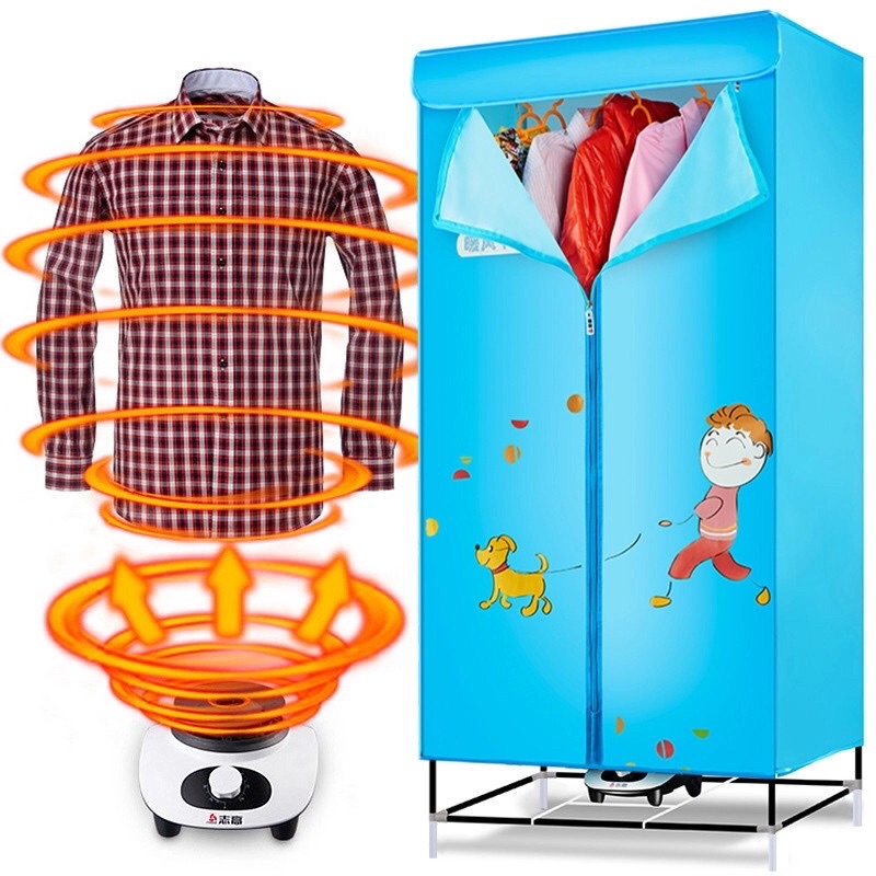 Tủ sấy quần áo 2 tầng, máy sấy quần áo 2 chế độ, tiết kiệm điện, nhanh khô hữu ích mùa mưa.
