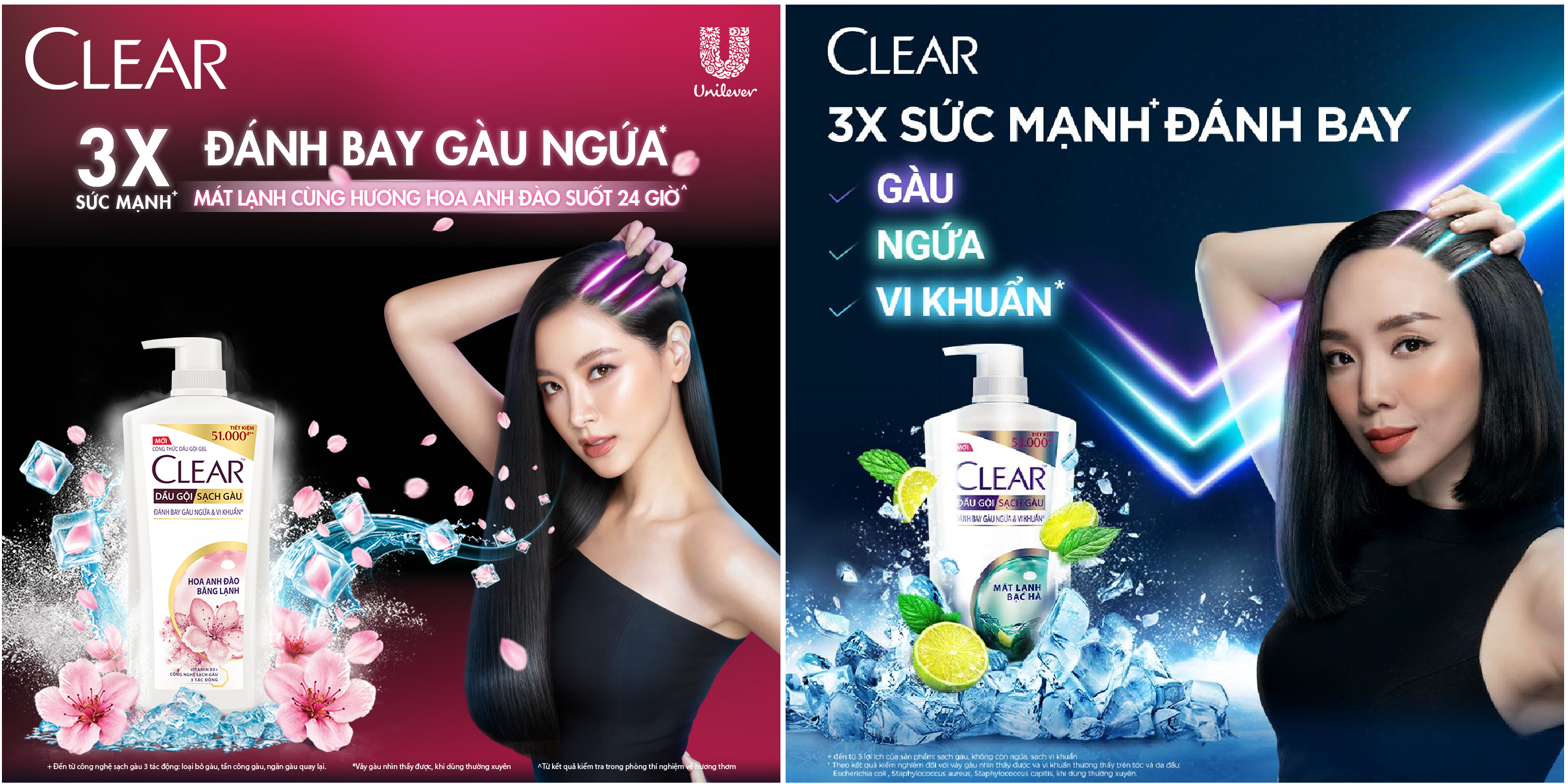 Dầu gội đầu clear sạch gàu ngứa và vi khuẩn suốt 24 Giờ 630g