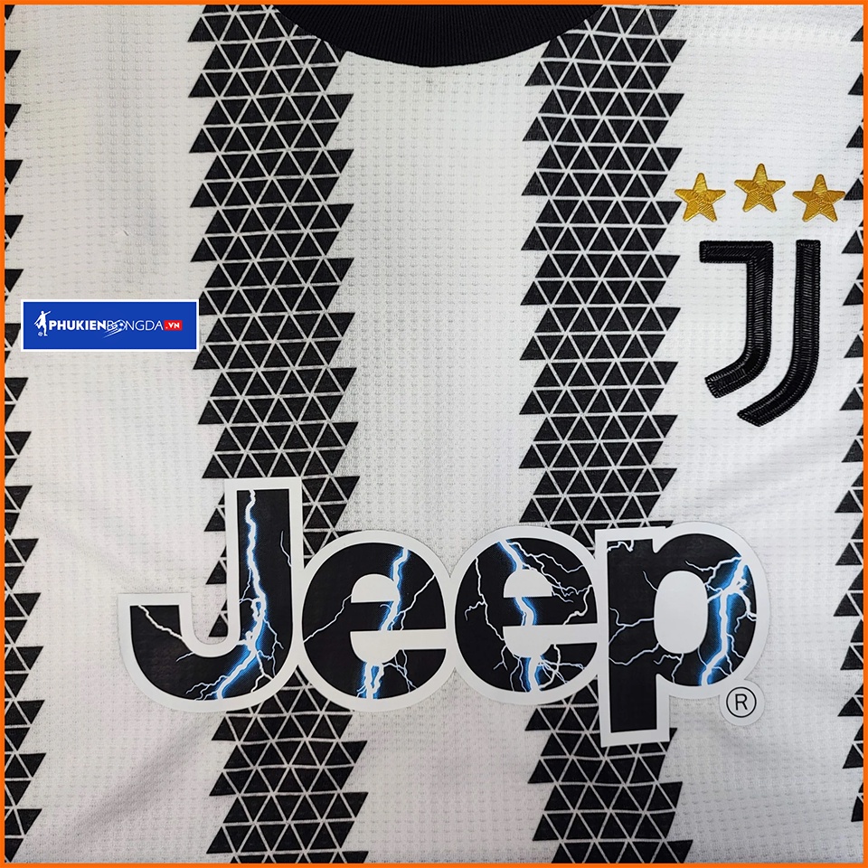 Áo Juventus sọc trắng đen sân nhà 2022/2023, 2022/23 Bản PLAYER Issue Body fit cao cấp