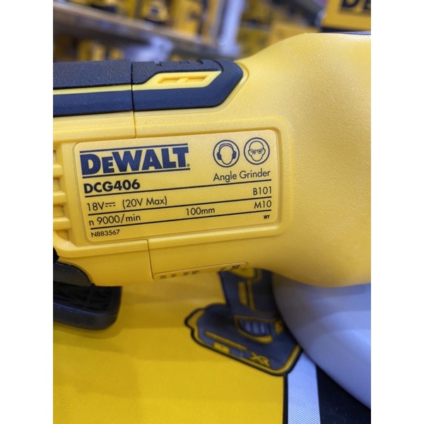 Thân máy mài dùng pin 18V DeWALT DCG406 - Hàng chính hãng
