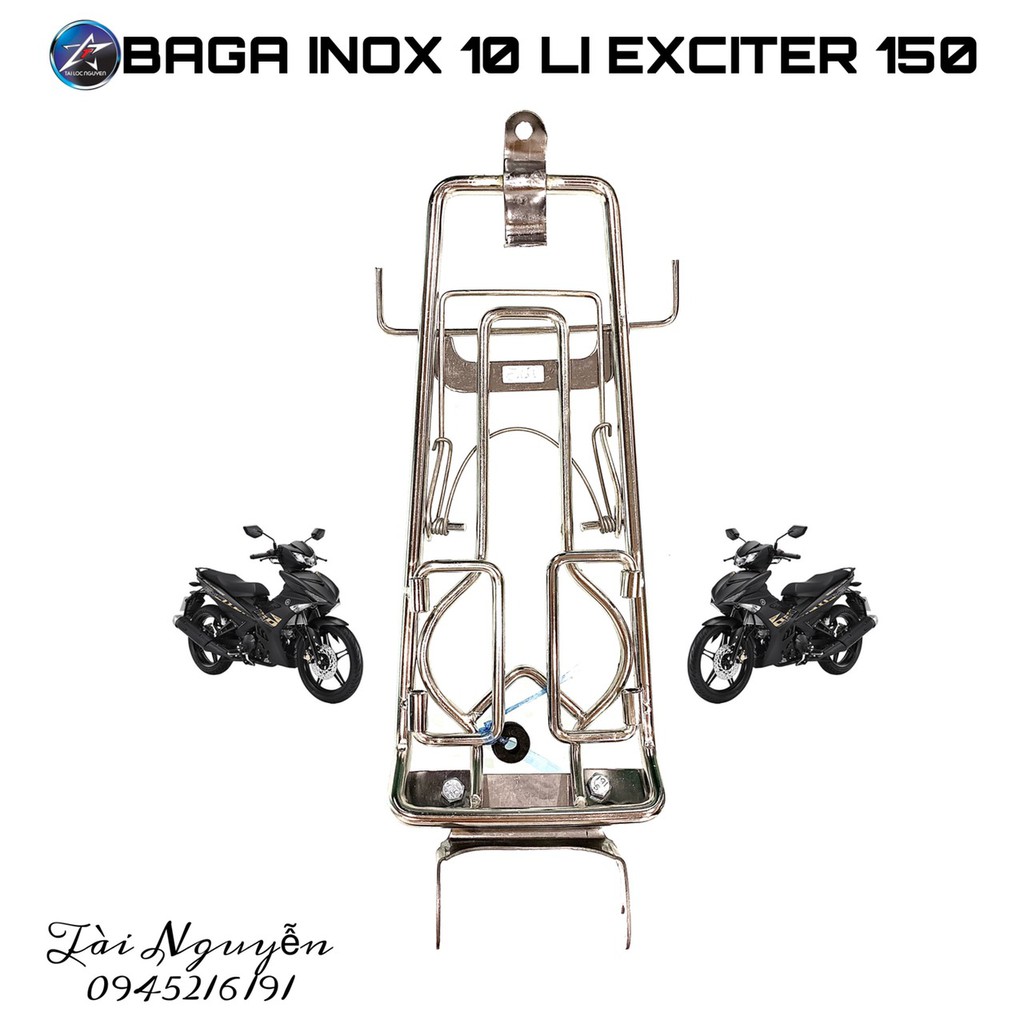 BAGA INOX 10LI CHO EXCITER 135 VÀ EXCITER 150