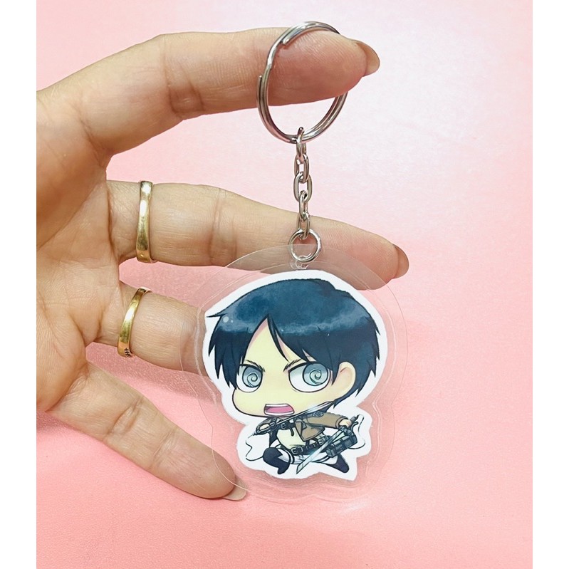 bộ 8 móc khoá anime attack on titan/ móc khoá treo attack on titan