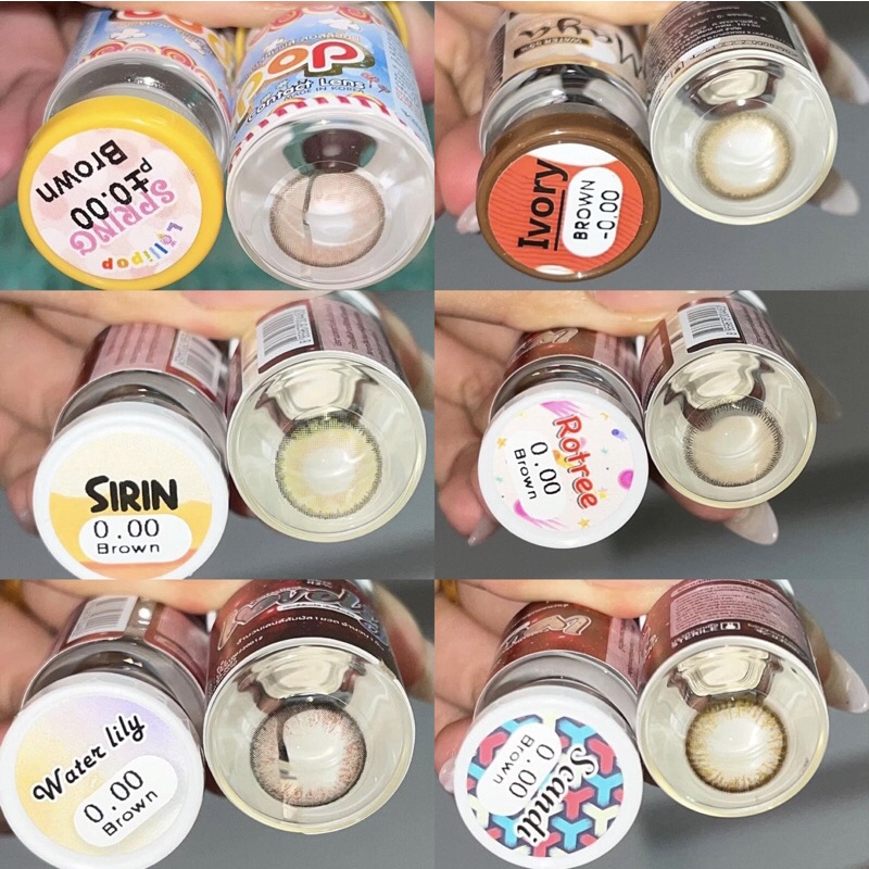 [Giãn Nhỏ] Kính áp tròng KHÔNG ĐỘ tặng khay đơn