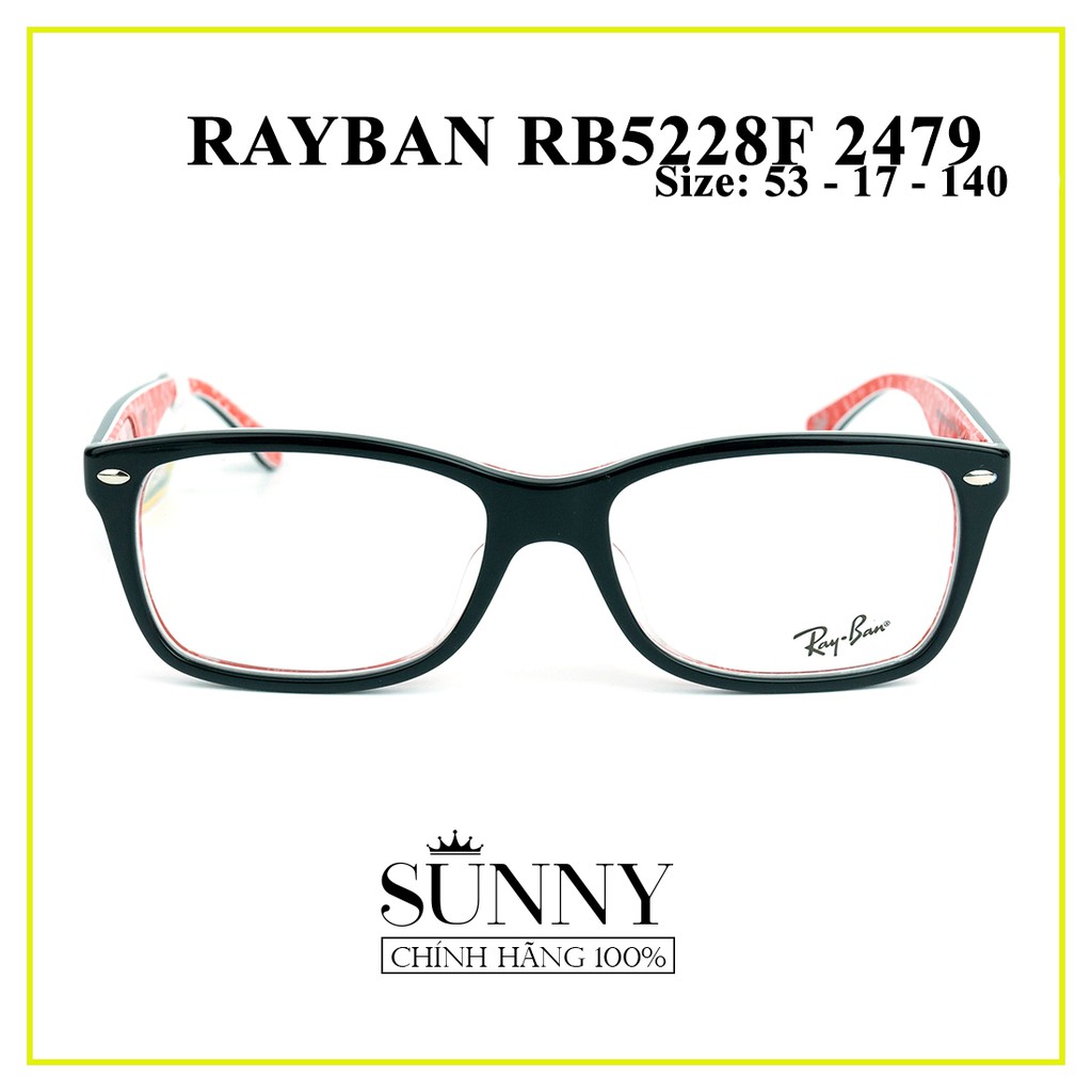 Gọng kính chính hãng Rayban RB5228F-2479 kèm tem thẻ bảo hành chính hãng, bảo hành toàn quốc