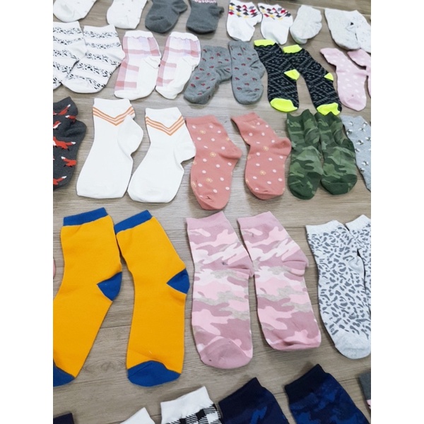 Combo 5 đôi Tất nữ cotton mềm mịn Old*navy cao trung trên mắt cá chân