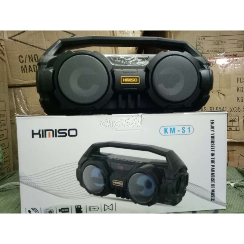 Loa Bluetooth KIMISO KM-S1 - Tặng kèm Mic hát Karaoke - Lỗi đổi mới