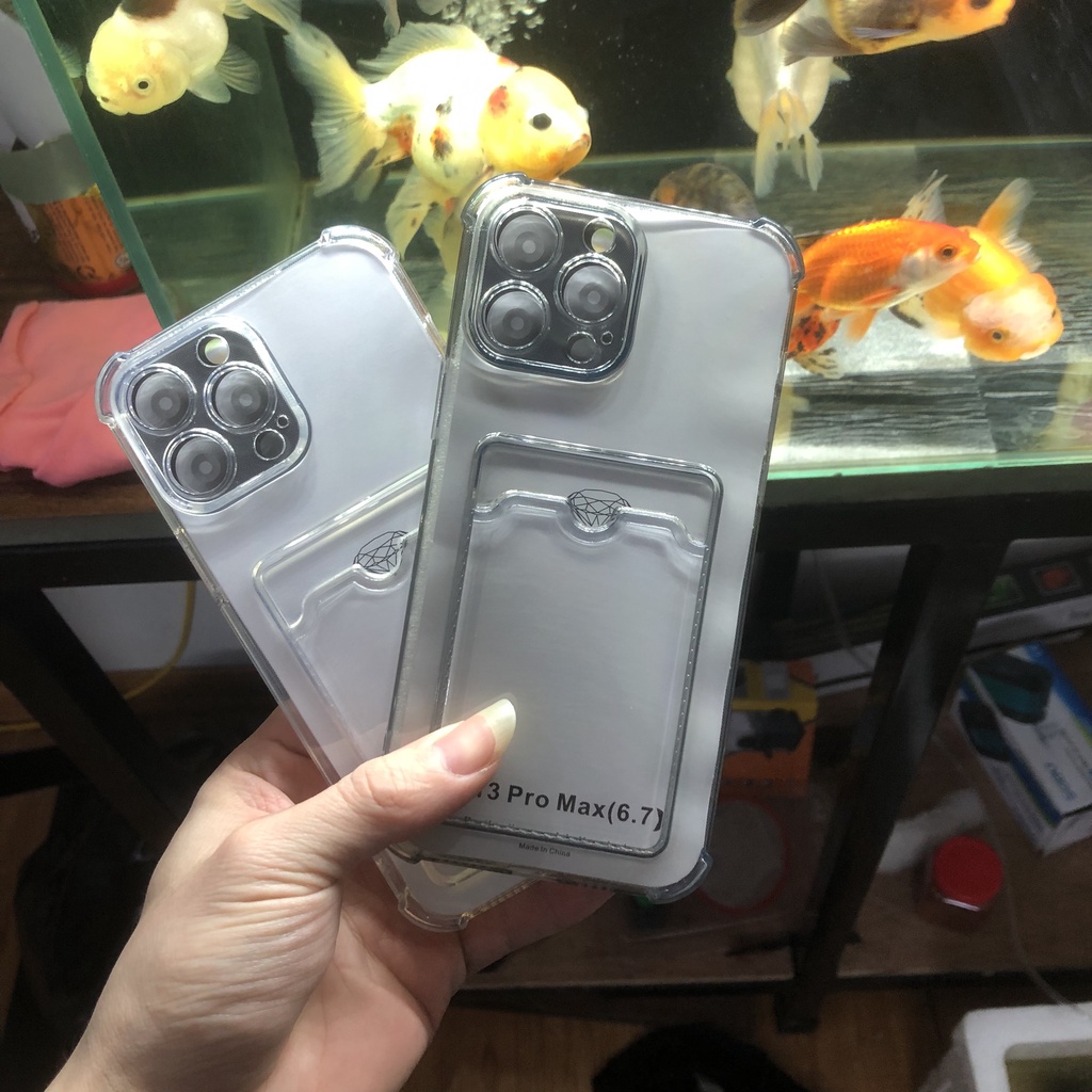 Ốp lưng kèm ví Iphone full viền trong suốt, chống sốc ip  đủ mã X,Xr,XsMax,11,12,13 Pro Max (PKDTSV)