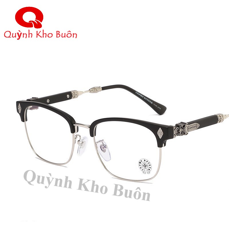 Gọng kính Chrome heart Nam Nữ Cao Câp TRÒNG 0 ĐỘ KIỂU GIÁNG HÀN OVERSIDE HOT TREND | BigBuy360 - bigbuy360.vn