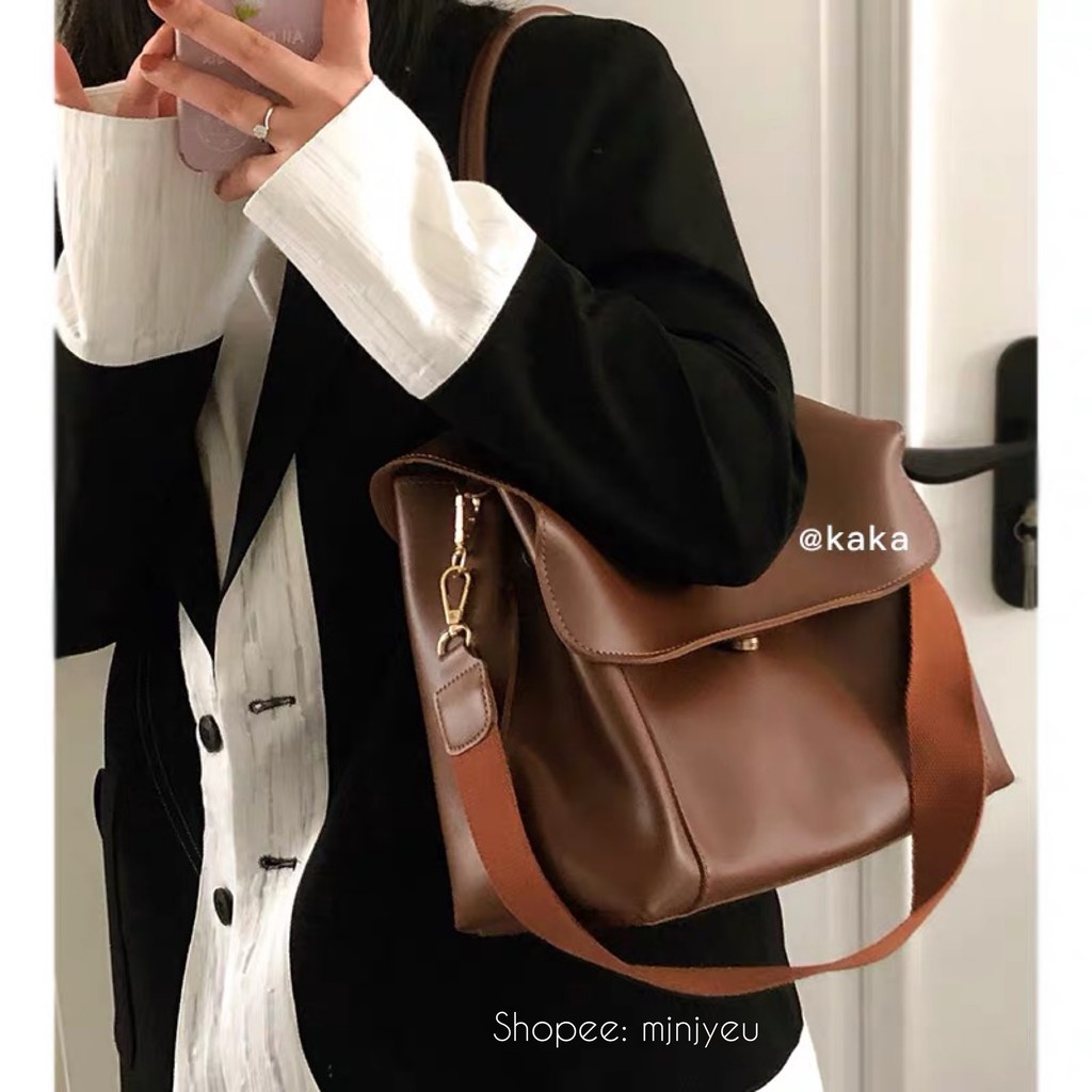 [Tặng Kèm Dây Bảng To] Túi kẹp nách kết hợp Đeo Chéo Nữ cao cấp cho cô nàng công sở, đi học cực kì tiện lợi 2021 | BigBuy360 - bigbuy360.vn