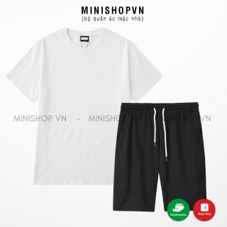 Bộ hè quần áo thun nam Bộ đồ mặc nhà nam chất thun cotton Co Dãn, kiểu dáng Basic lên form cực đẹp