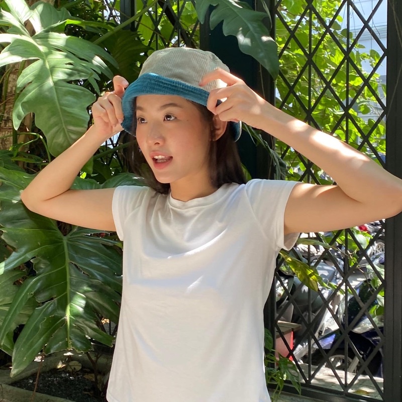 Nón NEE NEE đội được 2 mặt chất vải nhung tăm