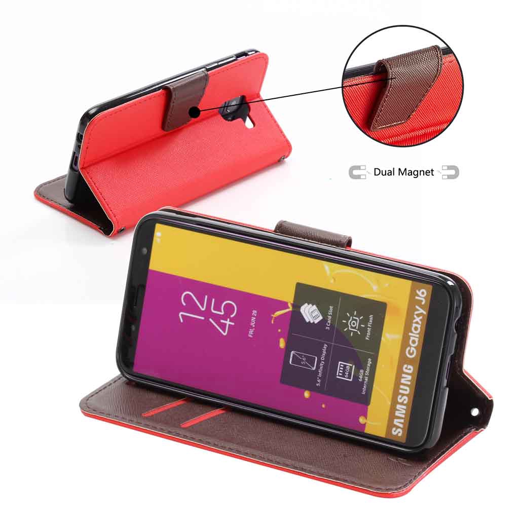 Bao da điện thoại có dây đeo bảo vệ cho Samsung Galaxy C9Pro J2Prime J2Pro 2018 J6 J7Prime J8 J4Plus J6Plus | BigBuy360 - bigbuy360.vn