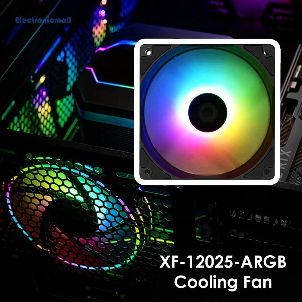 XF-12025-ARGB PWM PC Case Fan 120mm Addressable RGB Fan for Air Cooler꒪NICE