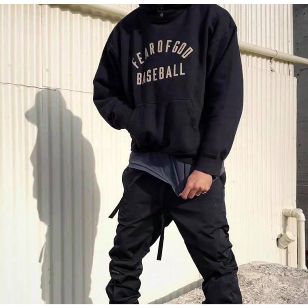 Áo hoodie nỉ fear of god base ball , áo nỉ mũ dáng rộng unisex street wear , Cocmer_vn | BigBuy360 - bigbuy360.vn
