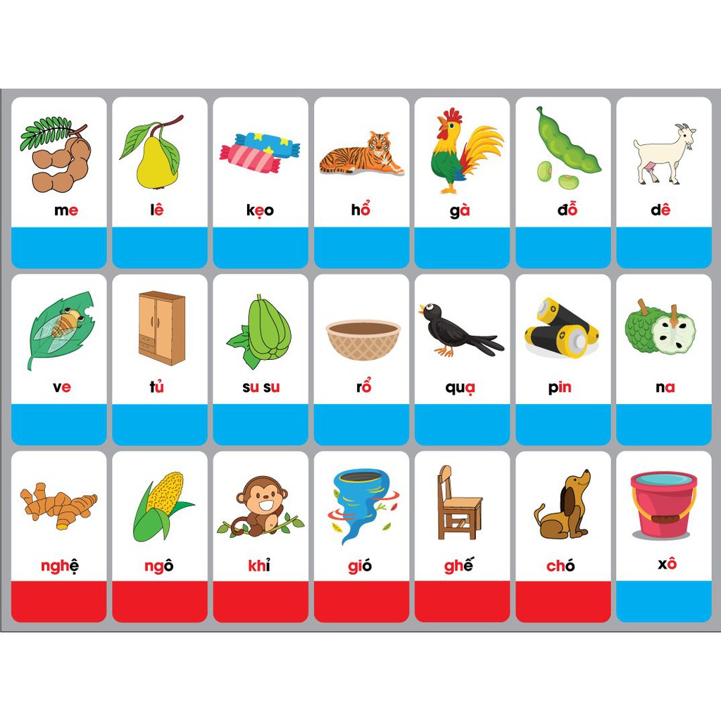 Flashcard - 42 Thẻ Chữ Cái Và Chữ Ghép Đánh Vần Tiếng Việt - IDBOOKS