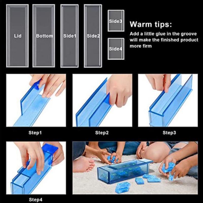 Khuôn Làm Xà Phòng Handmade Hình Quân Cờ Domino Độc Đáo