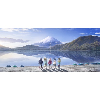 Poster a2, a3, a4 dán tường anime, decal trang trí có keo laid back camp - mẫu 1