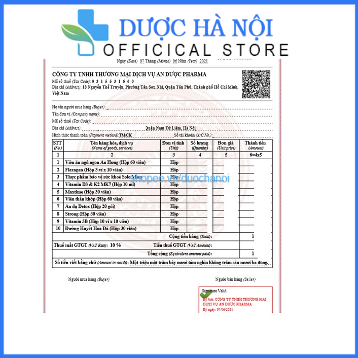 Vitamin D3 K2 MK7 giúp chắc khỏe xương răng hấp thụ canxi tốt Chai 10ml.