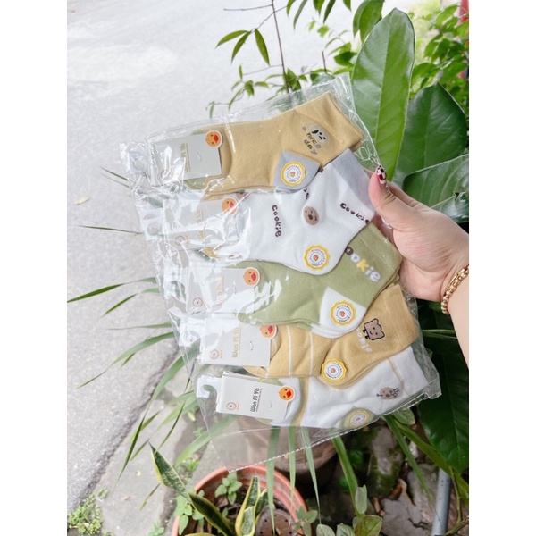 Set 5 đôi tất thú có tai , chống trươt cho bé trai bé gái