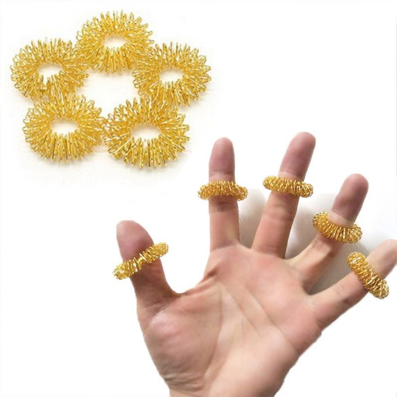 Bộ Thảm Gối Mát Xa Bấm Huyệt Kèm Nhẫn Đeo Ngón Tay Giúp Giảm Đau Lưng Cổ