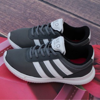 Giày das Nam Cá Tính Màu Xám Kẻ Trắng