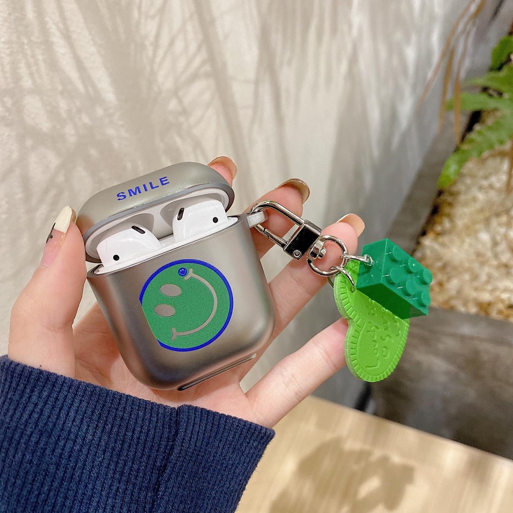 Vỏ Bảo Vệ Hộp Sạc Tai Nghe Bluetooth Không Dây Airpods 1 2 pro 3 2021 gen3 Mạ Điện Màu Bạc Họa Tiết Hoạt Hình Dễ Thương